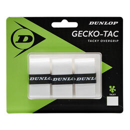 Vrchní Omotávky Dunlop D TAC GECKO-TAC OVERGRIP WHITE 3PCS